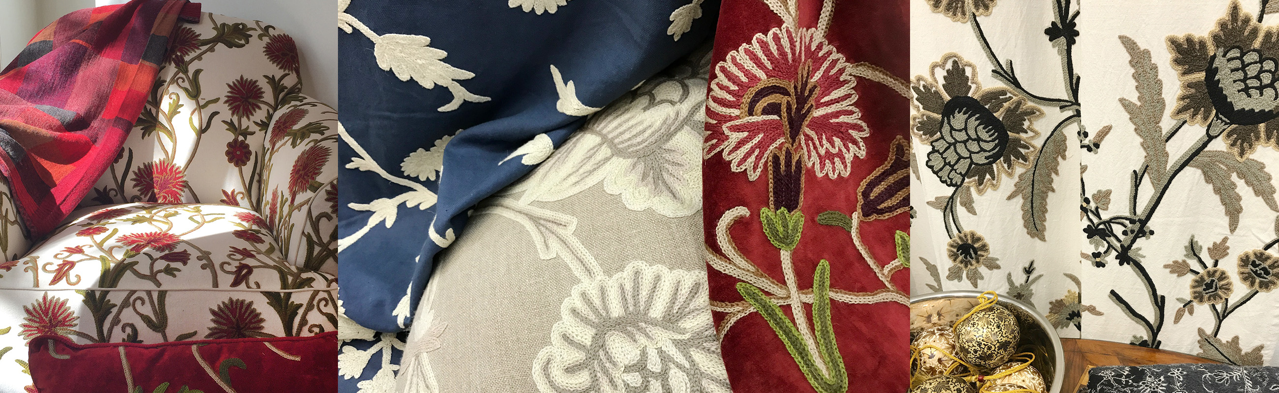 Curtains and cushions