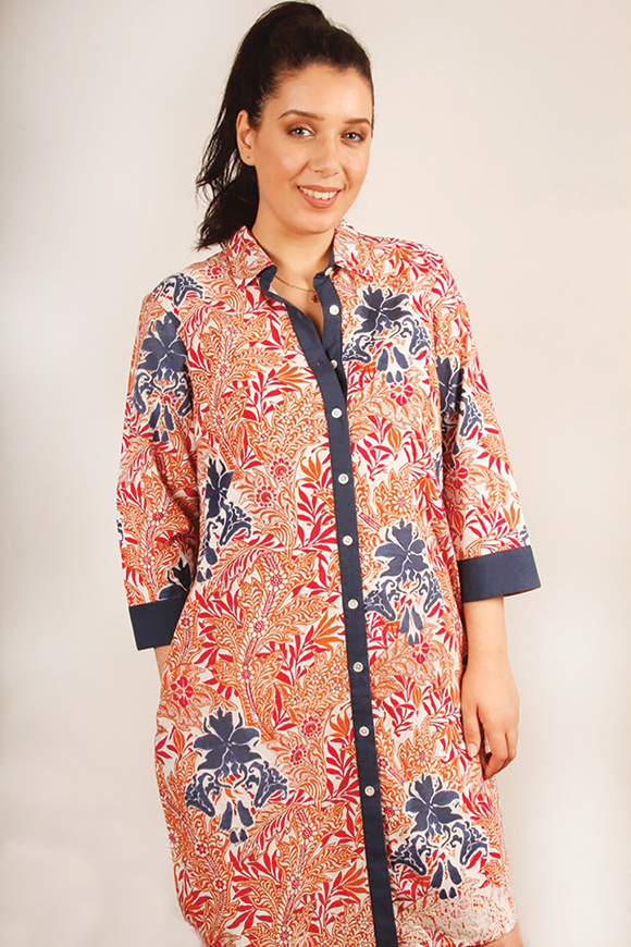 batika shirt dress