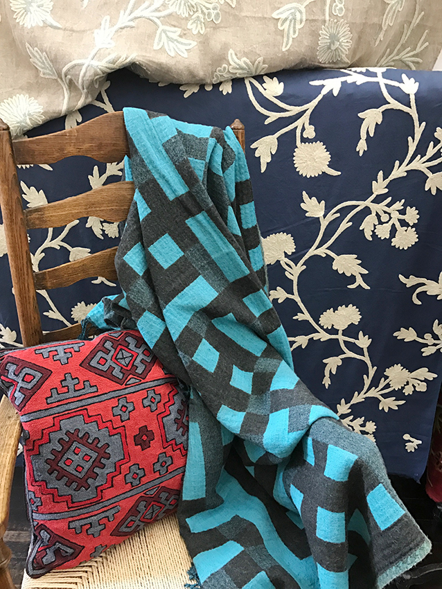 cushions and fabrics