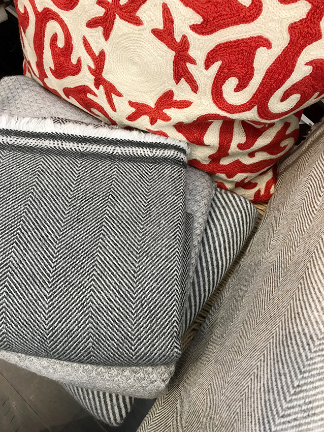 merino wool and pashmina blend throws